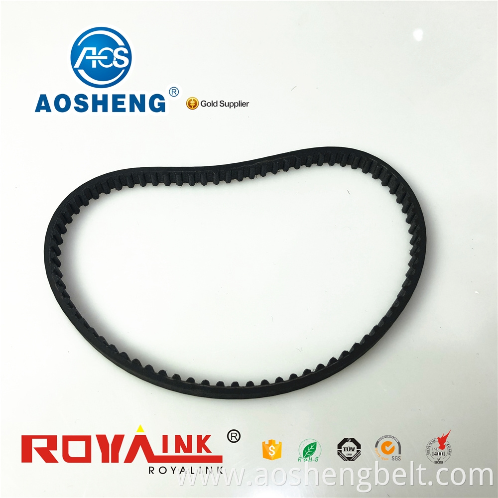 High quality PU polyurethane timing belt with grass flower non-slip green pattern transmission belt